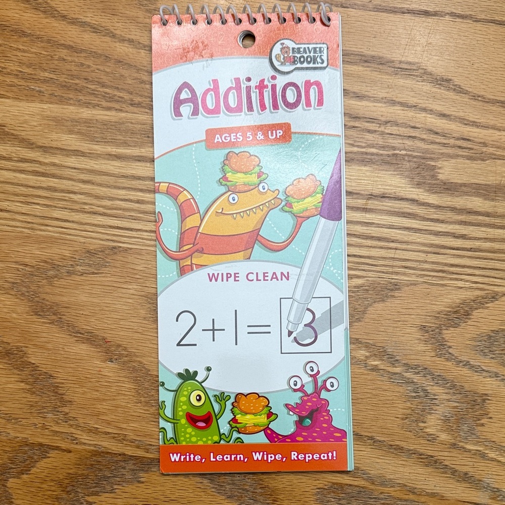 Math Learning Wipe Clean Book Set - Add, Subtract, Multiply & Divide - Picture 2 of 13